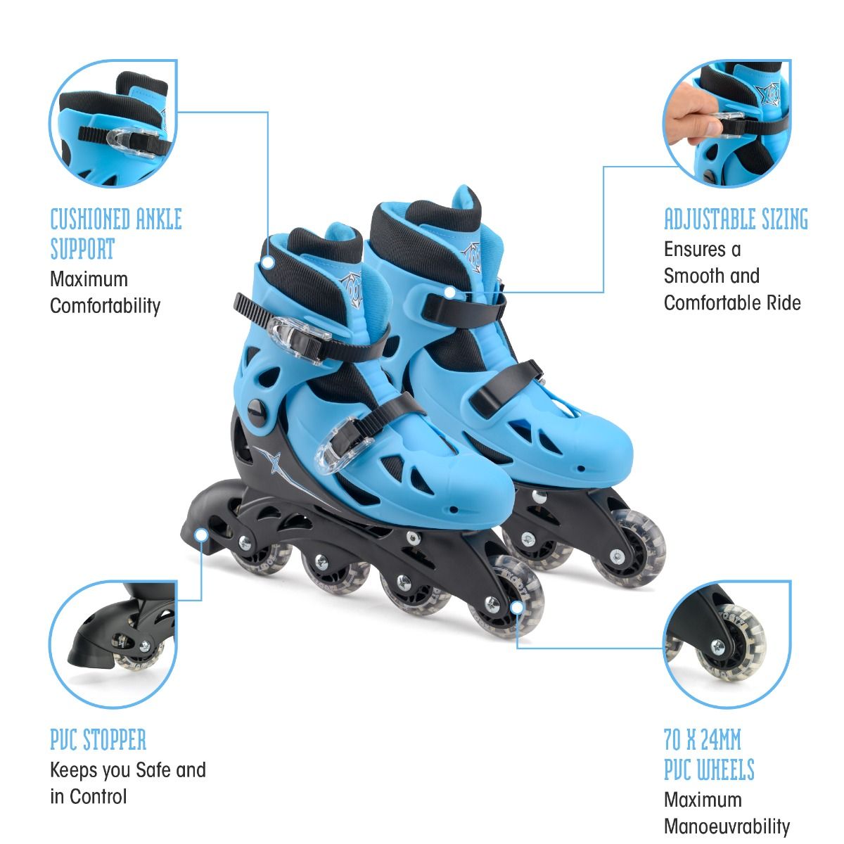 Inline Skates - Blue