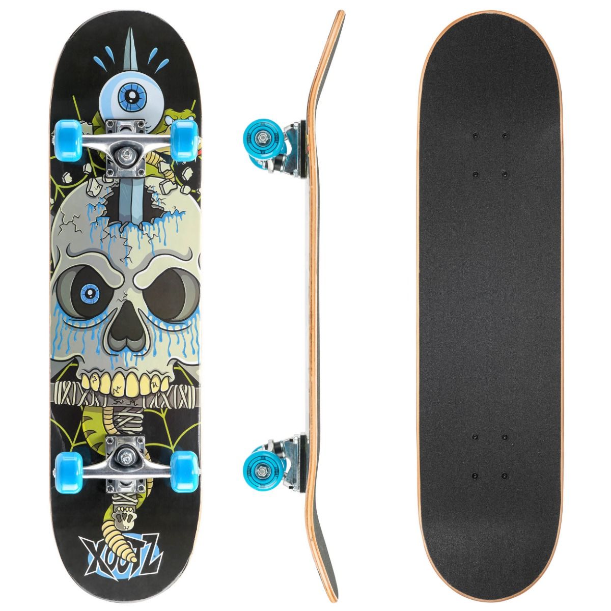 Snake Skull - 31'' Complete Double Kick Skateboard