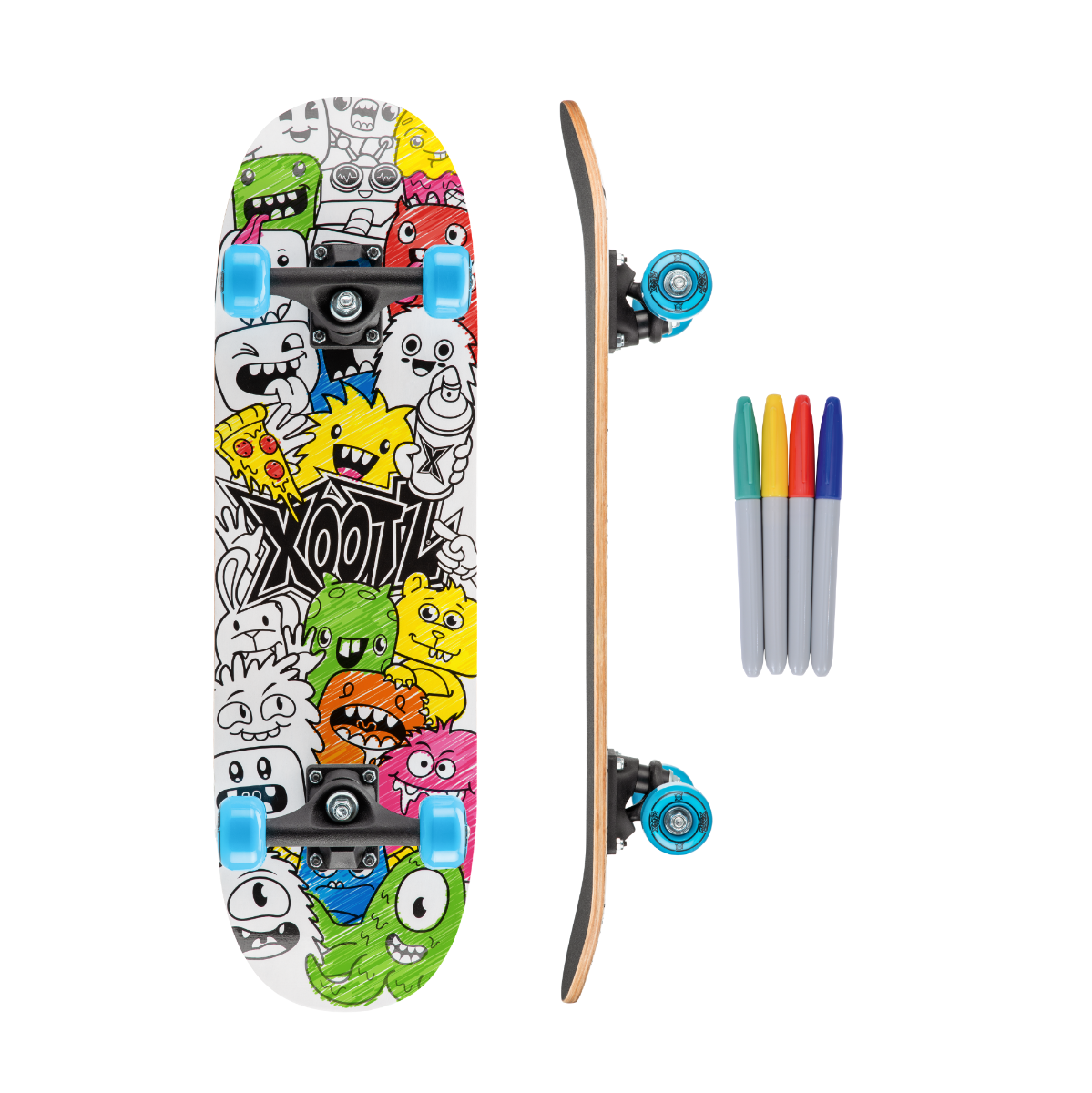 Sketch Ya Deck - 28" Colour in Skateboard